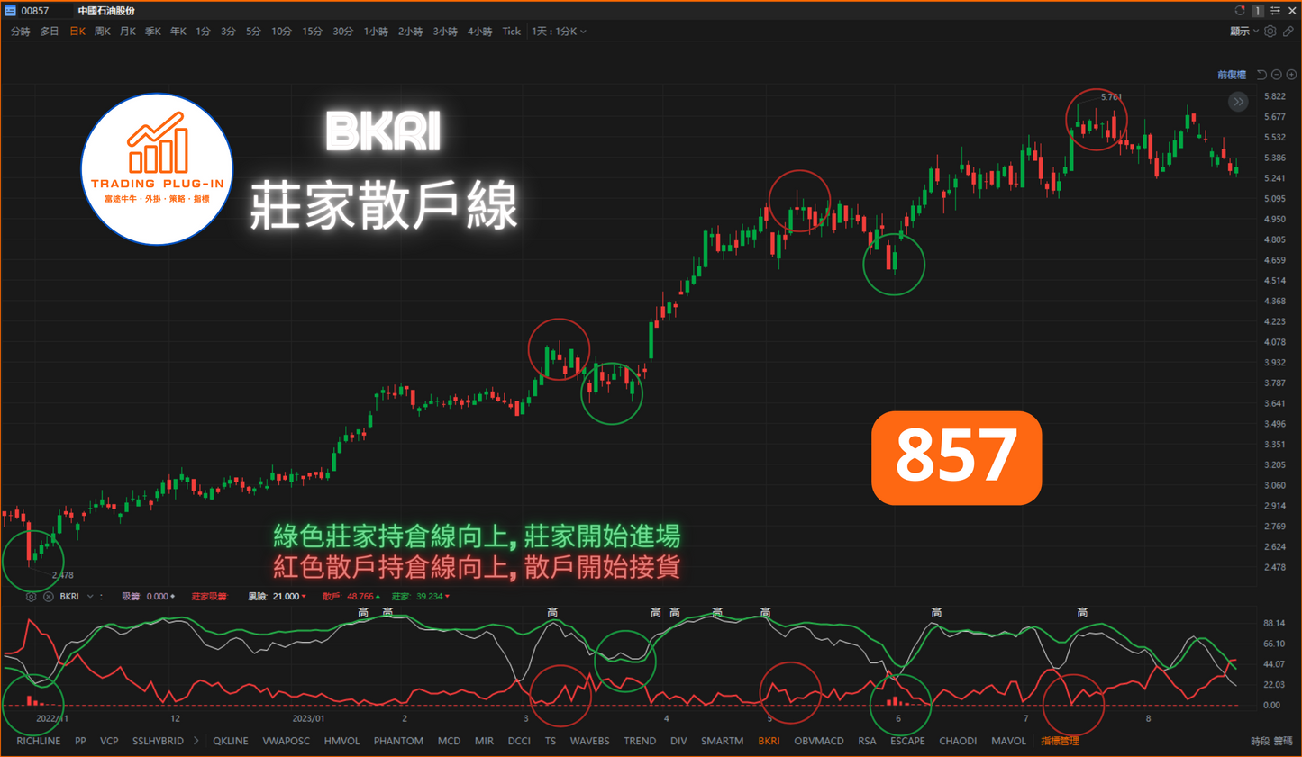 富途牛牛外掛指標 - 莊家散戶線 BKRI